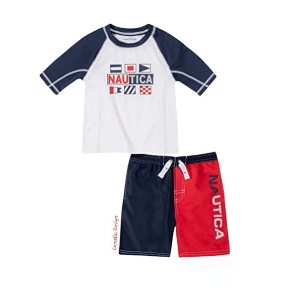 Nautica two-piece swim set for baby boy - Picture 3 of 3
